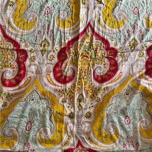 Echo Design Jaipur Paisley Cotton Shower Curtain - Extra Long 68 X 80" Boho